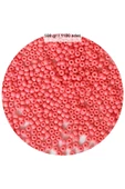 Pembe Renk 4 mm Yaklaşık 1100 adet / 100 gram Cam Boncuk Oya Yazma Bileklik ve Kolye - 1