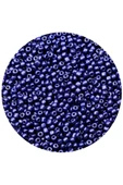 Lacivert Renk 4 mm Yaklaşık 660 adet / 60 gram Cam Boncuk Oya Yazma Bileklik ve Kolye - 3