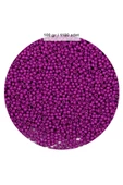 Fuşya Renk 4 mm Yaklaşık 1100 adet / 100 gram Cam Boncuk Oya Yazma Bileklik ve Kolye - 1