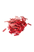 Kırmızı 15 x 5 mm Dantel Oya Yazma Halhal Abiye Lazer Kesim Pul 1000 adet / 40 gram - 3