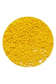 Sarı Renk 4 mm Yaklaşık 660 adet / 60 gram Cam Boncuk Oya Yazma Bileklik ve Kolye - 4