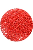 Koyu Turuncu Renk 4 mm Yaklaşık 220 adet/20 gram Cam Boncuk Oya Yazma Bileklik ve Kolye - 3