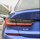 M POWER 3D METAL STICKER BMW GÜÇ ROZET ARABA AKSESUARI (13.8 cm x 2.3 cm ) thumbnail 2