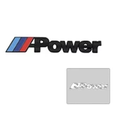 M POWER 3D METAL STICKER BMW GÜÇ ROZET ARABA AKSESUARI (13.8 cm x 2.3 cm ) thumbnail 1