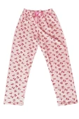Beli Lastikli Mevsimlik Viskon Penye Pantolon Pembe - 1