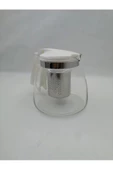 Çelik Süzgeçli Cam Demlik 900 Ml. Royaleks-8882 - 1