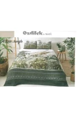 ÖZDİLEK PİKE TAKIMI RANFORCE ÇİFT KİŞİLİK YEŞİL ETHNIC JUNGLE - 1