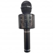 Karaoke Mikrofon Bluetooth Hoparlör Usb Sd Kart ve Aux Girişli - Siyah - 2