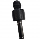 Karaoke Mikrofon Bluetooth Hoparlör Usb Sd Kart ve Aux Girişli - Siyah - 4