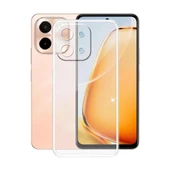 Vivo Y28 Kılıf Kamera Korumalı Silikon Şeffaf Kapak - 1