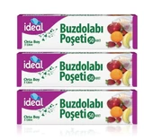İdeal Buzdolabı Poşeti Orta Boy 50 Li 24 x 33 Cm x 3 Paket - 1