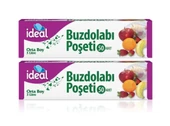 İdeal Buzdolabı Poşeti Orta Boy 50 Li 24 x 33 Cm x 2 Paket - 1
