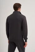 Cazador 24KCEEO05243 Antrasit Erkek Kalın Boğazlı Yarın Fermuarlı Sweat - 2
