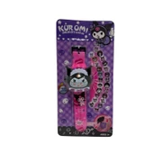 Çocuk Kuromi Figürlü Projeksiyonlu Dijital Kol Saati - 2