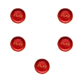 Roll-Up Parti Doğum Günü Işıltılı Kırmızı Party Yazılı Karton Tabak - 22 Cm. - 8 Adetlik 5 Paket - 1