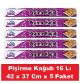 İdeal Pişirme Kağıdı Hazır Kesilmiş 16 Lı 42 x 37 Cm x 5 Paket - 1