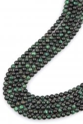 Euklorit Doğal Taş Dizi 8 mm Küre Kesim - 1