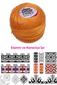Kaplan Etamin Ve Kanaviçe İpi 8 No Kod/Renk: 741 - Royaleks - 2