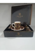 Porselen 6 Lı Lüks Kahve Fincan Takımı Royaleks-PAK-2206 - 1