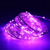 VIP 5 METRE MOR LED IŞIK MOR YILBAŞI AĞACI IŞIĞI MOR NOEL IŞIĞI MOR PİLLİ LED IŞIK PURPLE LED LİGHT - 1