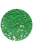 Opak Yeşil Renk 4 mm Yaklaşık 220 adet/20 gram Cam Boncuk Oya Yazma Bileklik ve Kolye thumbnail 4