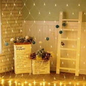 VIP AĞ LED IŞIK NOEL IŞIĞI DEKOR AĞ LED IŞIK 2X2 GÜN IŞIĞI AĞ LED IŞIK EKLEMELİ 220 VOLT FİŞLİ MODEL thumbnail 2