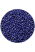 Lacivert Renk 4 mm Yaklaşık 660 adet / 60 gram Cam Boncuk Oya Yazma Bileklik ve Kolye - 3