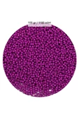 Fuşya Renk 4 mm Yaklaşık 1100 adet / 100 gram Cam Boncuk Oya Yazma Bileklik ve Kolye - 1