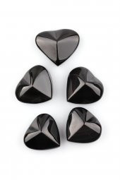 Obsidyen Doğal Taş Kalp - 1