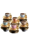 Lal Desenli Mix Kahve Seti Royaleks-BSM109 - 1