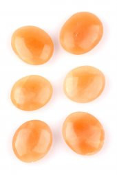 Selenit Oval Doğal Taş - Masaj Taşı - 1