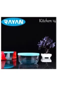 Rayan Kitchen Plastik Kapaklı 14 Cm Saklama Kabı Cam - 1