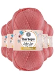 5 Adet Lotus Lux Bikini Büstiyer Bluz Simli Örgü İpi K766 Gül Pembe - 1