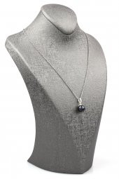 Lacivert Kaplan Gözü Doğal Taş Kolye - 2