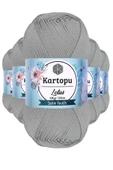 5 Adet Lotus Bikini Büstiyer Bluz Örgü İpi  K941 Açık Gri - 1