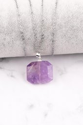 Ametrin Doğal Taş Kolye - 1