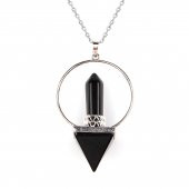 Oniks Doğal Taş Jeneratör Kolye thumbnail 1