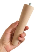 Ahşap Ayak 15 Cm 2'li Set M8 Civatalı Bağlantı Aparatlı Dolap Mobilya Koltuk Kanepe Destek Ayağı Ayakları - 4