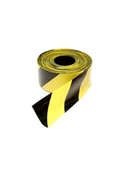 Safety 6 Cm'e 100 mt Sarı Siyah İkaz Bandı Emniyet Şeridi - 1