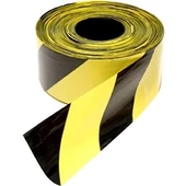 Safety 6 Cm'e 500 mt Sarı Siyah Ikaz Bandı Emniyet Şeridi - 1