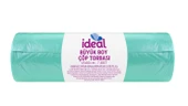 İdeal Çöp Poşeti Büyük Boy Yeşil 7 Li 65x80 Cm x 15 Adet - 2