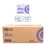 Focus Joker Masaüstü Tek Çek V Katlama Kağıt Dispenser Peçete - 2 Kat - 250 Adetlik 30 Paket / Koli - 2