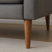 2 Adet Ahşap Ayak 15 Cm Açık Meşe M8 Civatalı Bağlantı Aparatlı Dolap Mobilya Koltuk Kanepe Destek Ayağı Ayakları thumbnail 4