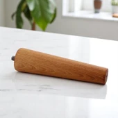 2 Adet Ahşap Ayak 15 Cm Açık Meşe M8 Civatalı Bağlantı Aparatlı Dolap Mobilya Koltuk Kanepe Destek Ayağı Ayakları thumbnail 5