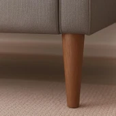 2 Adet Ahşap Ayak 15 Cm Koyu Meşe M8 Civatalı Bağlantı Aparatlı Dolap Mobilya Koltuk Kanepe Destek Ayağı Ayakları - 4