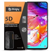 Blogy Galaxy A70 ile Uyumlu Flexi 5D Ekran Koruyucu - 1