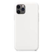 iPhone 11 Pro Max ile Uyumlu Cappy Silikon Kılıf Beyaz - 1