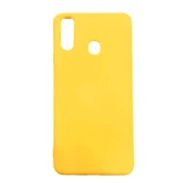 P40 Lite E ile Uyumlu Cappy Silikon Kılıf Sarı - 1