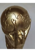 15 Cm Boy Fifa Dünya Kupası Gold Kaplama Messi Qatar Futbol - 4