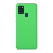 Galaxy A21S ile Uyumlu Cappy Silikon Kılıf Fıstık Yeşili - 1